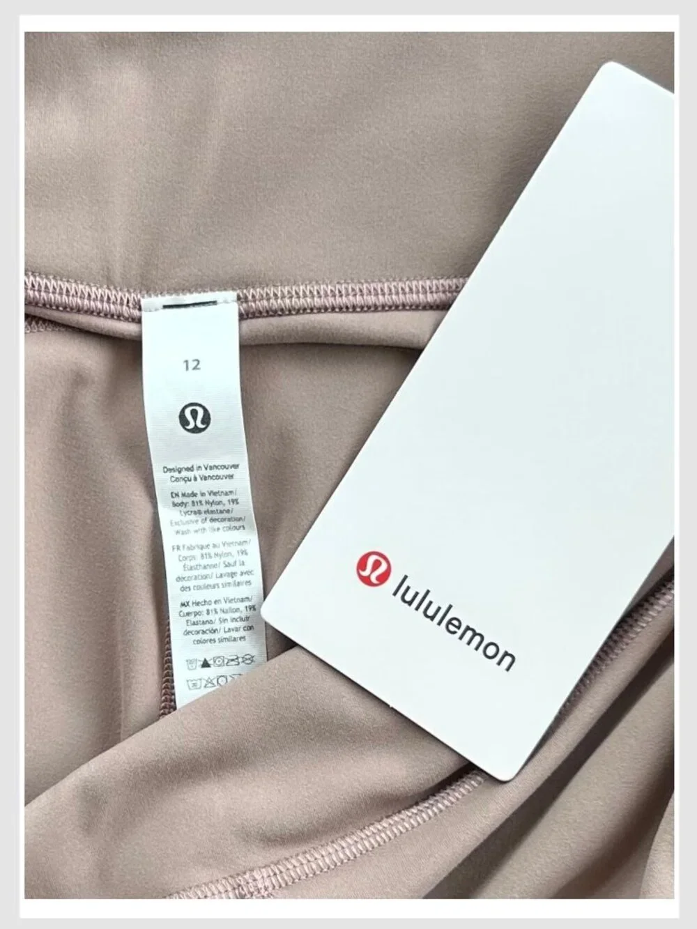 Lululemon Groove Nulu Flared Pant Ashen Rose Taupe High Rise Size 12